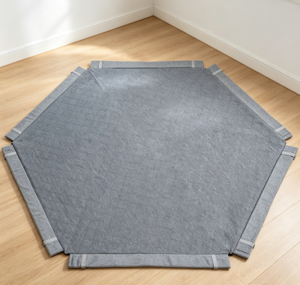 Hexagonal Playpen Mat, Graphite