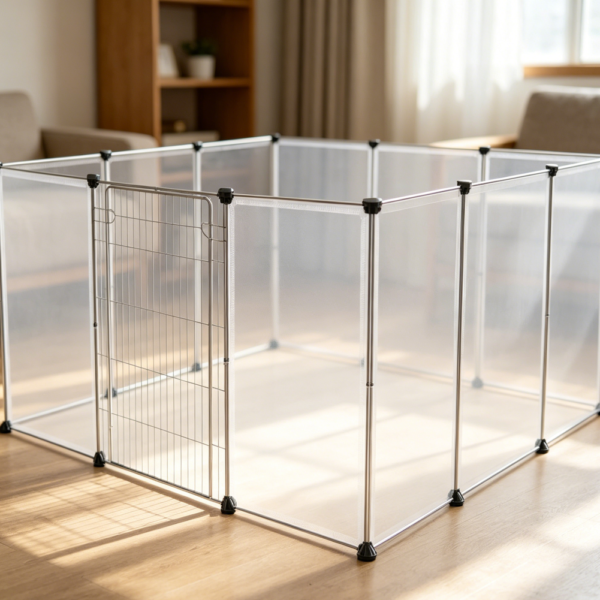 Transparent Portable Pet Playpen