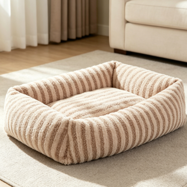 Enclosed Comfort Pet Sofa Bed Washable, Beige